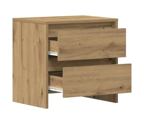 Šalia Lovos Spintelė 2 Pcs Amatininkų Ąžuolas 45 X 34 X 44,5 Cm