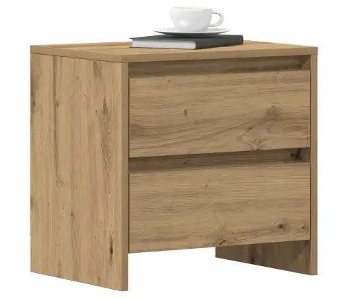 Šalia Lovos Spintelė 2 Pcs Amatininkų Ąžuolas 45 X 34 X 44,5 Cm