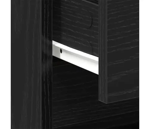 Öölambi Kapp 2 Pcs Must Tamm 45 X 34 X 44.5 Cm Tehispuit