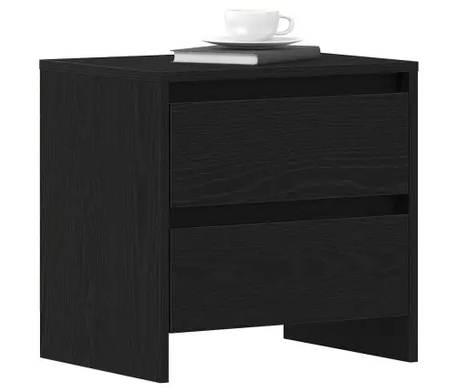 Öölambi Kapp 2 Pcs Must Tamm 45 X 34 X 44.5 Cm Tehispuit