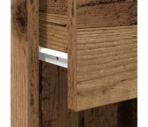 Vannas Skapītis Vecināts Koks 32X34X90 Cm Inženieru Koks Vidaxl