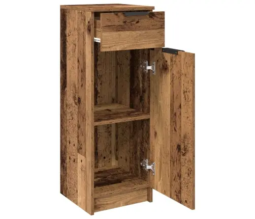 Vannas Skapītis Vecināts Koks 32X34X90 Cm Inženieru Koks Vidaxl