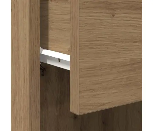 Vannas Skapītis Amatnieku Ozols 32X34X90 Cm Inženierijas Koks Vidaxl