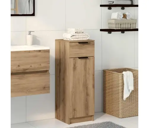 Vannas Skapītis Amatnieku Ozols 32X34X90 Cm Inženierijas Koks Vidaxl