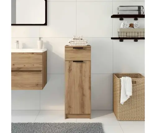 Vannas Skapītis Amatnieku Ozols 32X34X90 Cm Inženierijas Koks Vidaxl