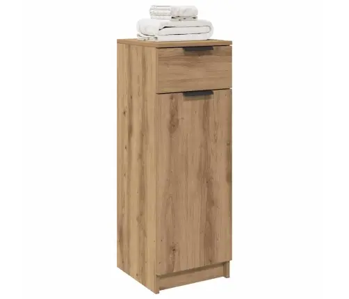 Vannas Skapītis Amatnieku Ozols 32X34X90 Cm Inženierijas Koks Vidaxl