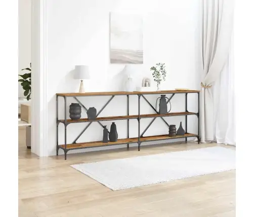 Konsoles Galds Ar Plauktu Cits Vecs Koks 180 X 30 X 75 Cm Vidaxl