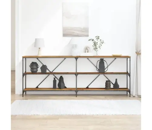 Konsoles Galds Ar Plauktu Cits Vecs Koks 180 X 30 X 75 Cm Vidaxl