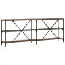 Konsoles Galds Ar Plauktu Cits Vecs Koks 180 X 30 X 75 Cm Vidaxl