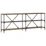 Konsoles Galds Ar Plauktu Cits Vecs Koks 180 X 30 X 75 Cm Vidaxl