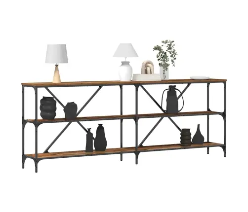 Konsoles Galds Ar Plauktu Cits Vecs Koks 180 X 30 X 75 Cm Vidaxl