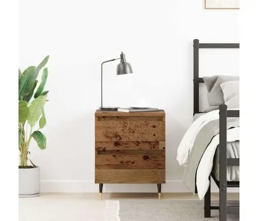 Šalia Lovos Spintelė Su Stalčių Senas Medis 40 X 35 X 50 Cm