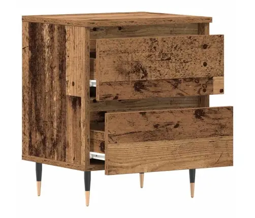Šalia Lovos Spintelė Su Stalčių Senas Medis 40 X 35 X 50 Cm