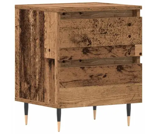 Šalia Lovos Spintelė Su Stalčių Senas Medis 40 X 35 X 50 Cm