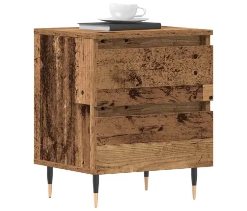 Šalia Lovos Spintelė Su Stalčių Senas Medis 40 X 35 X 50 Cm