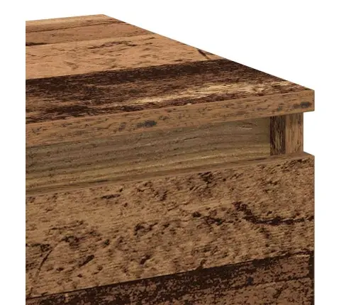 Šalia Lovos Spintelė 2 Pcs Sena Mediena 40 X 35 X 50 Cm