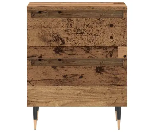 Šalia Lovos Spintelė 2 Pcs Sena Mediena 40 X 35 X 50 Cm