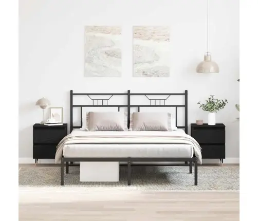 Naktsgaldiņi 2 Gab Black Oak 40X35X50 Cm Inženiertehniskā Koka Vidaxl