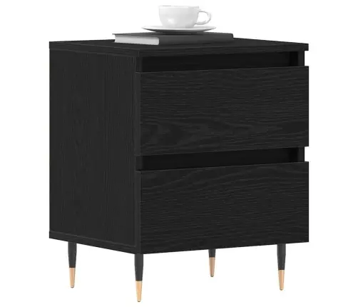 Naktsgaldiņi 2 Gab Black Oak 40X35X50 Cm Inženiertehniskā Koka Vidaxl