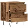 Naktsgaldiņš Vecs Koks 40X35X50 Cm Inženierijas Koks Vidaxl