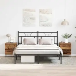 Nakts Skapītis Ar Atvilktni 2 Pcs Vecs Koks 40 X 35 X 50 Cm Vidaxl