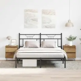 Nakts Skapītis 2 Pcs Amatnieku Ozola 40 X 35 X 50 Cm Vidaxl