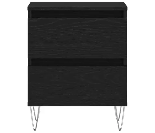 Naktsgaldiņš Melna Ozolu 40X35X50 Cm Inženieru Koks Vidaxl