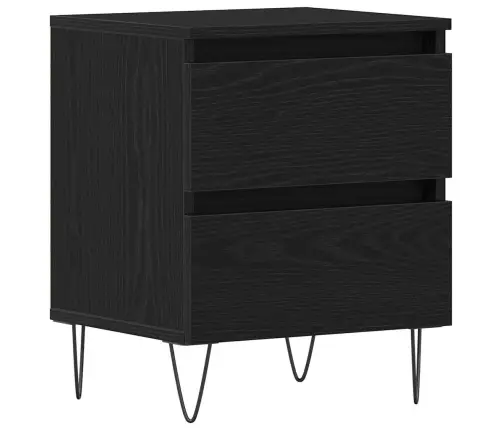 Naktsgaldiņš Melna Ozolu 40X35X50 Cm Inženieru Koks Vidaxl