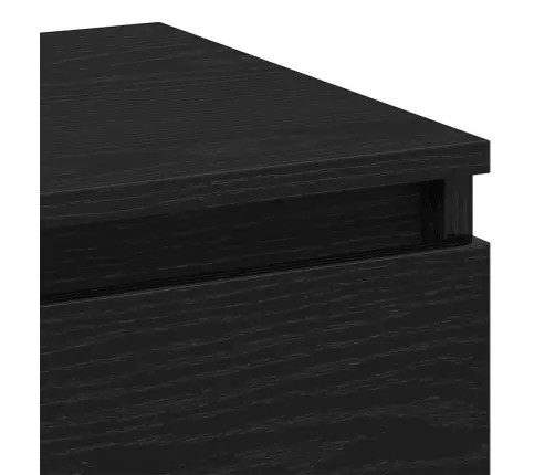 Šalia Lovos Spintelė 2 Pcs Juoda Ąžuolo 40 X 35 X 50 Cm Šalia Lovos Spintelė 2 Pcs Juoda Ąžuolo 40 X 35 X 50 Cm