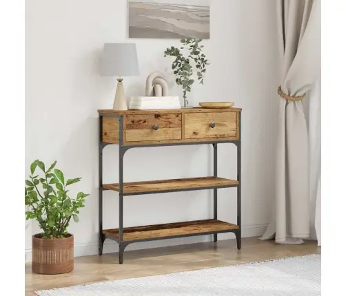 Konsoollaud Sahtliga Vana Puit 72.5 X 25 X 75 Cm Tehispuit