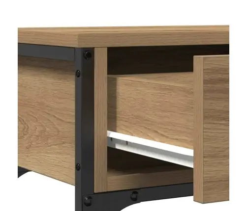 Konsoollaud Sahtliga Riiuliga Käsitöötamm 72.5 X 25 X 75 Cm Konsoollaud Sahtliga Riiuliga Käsitöötamm 72.5 X 25 X 75 Cm