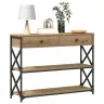 Konsolide Tabel Sahtliga Riiuliga Käsitöötamm 100 X 28 X 75 Cm