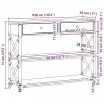 Konsolide Tabel Sahtliga Riiuliga Käsitöötamm 100 X 28 X 75 Cm