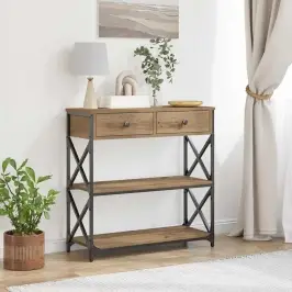Konsoles Galds Ar Atvilktni Amatnieku Ozola 75 X 28 X 75 Cm Vidaxl