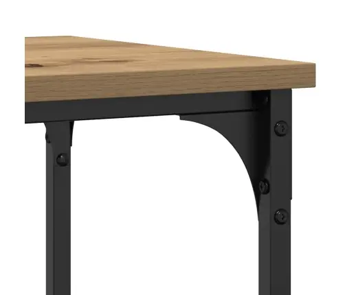 Konsoles Galdiņš Amatnieka Ozols 100X35X75 Cm Inženierijas Koks Un Tērauds Vidaxl