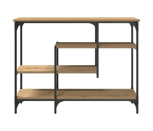 Konsoles Galdiņš Amatnieka Ozols 100X35X75 Cm Inženierijas Koks Un Tērauds Vidaxl