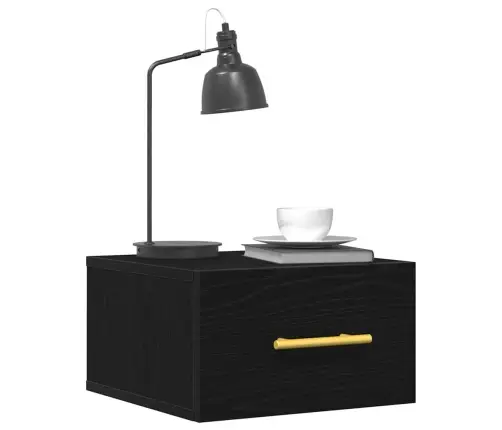 Naktsgaldiņu 2 Gab. Piekārtie Melnā Ozola 35X35X20 Cm Vidaxl