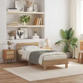 Gultas Rāmis Amatnieku Ozola 90 X 190 Cm Inženierijas Koks Vidaxl