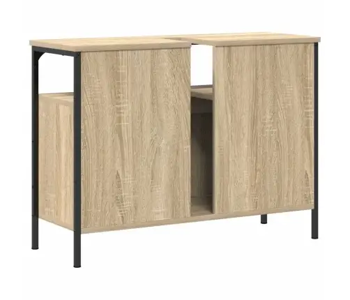 Vonios Kriauklės Spinta Ruda 80 X 30 X 60 Cm Apdirbta Mediena