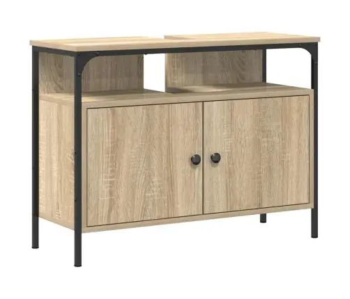 Vonios Kriauklės Spinta Ruda 80 X 30 X 60 Cm Apdirbta Mediena