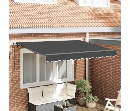 Izvelkams Jumtiņš Antracīts 250 X 200 Cm Vidaxl