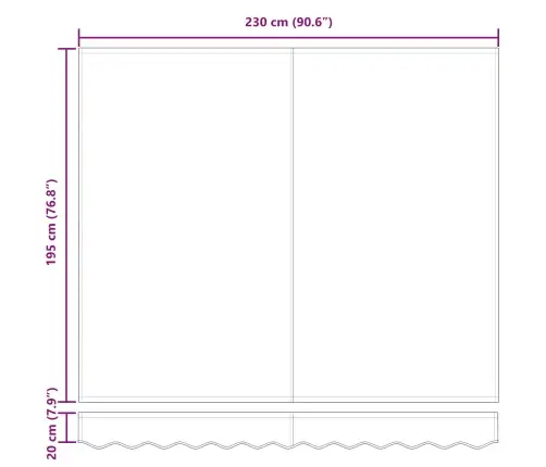 Izvelkams Jumtiņš Antracīts 250 X 200 Cm Vidaxl