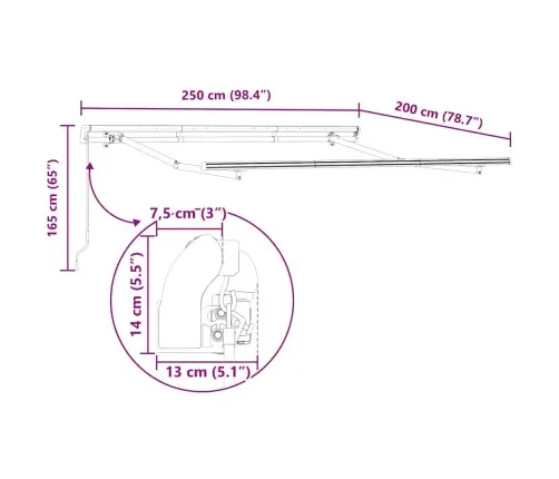 Izvelkams Jumtiņš Dzeltena Un Oranža Un Balta Vidaxl