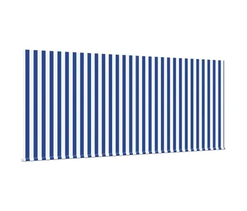 Izvelkams Jumtiņš Zila Un Balta 300 X 200 Cm Vidaxl
