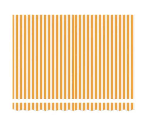 Izvelkams Jumtiņš Dzeltena Un Balta 300 X 200 Cm Vidaxl