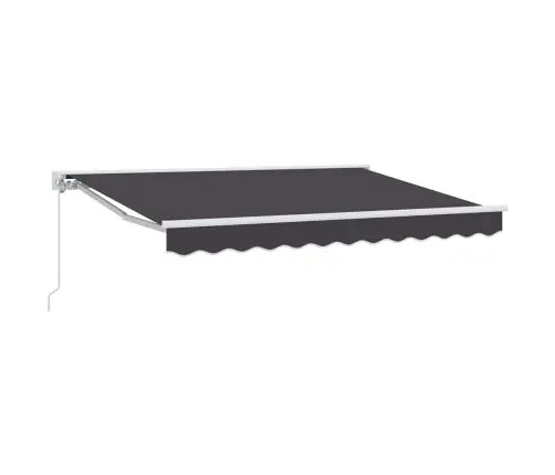 Izvelkams Jumtiņš Antracīts 300 X 200 Cm Poliesters Un Metāls Vidaxl