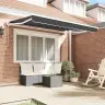 Izvelkams Jumtiņš Antracīts 300 X 200 Cm Poliesters Un Metāls Vidaxl