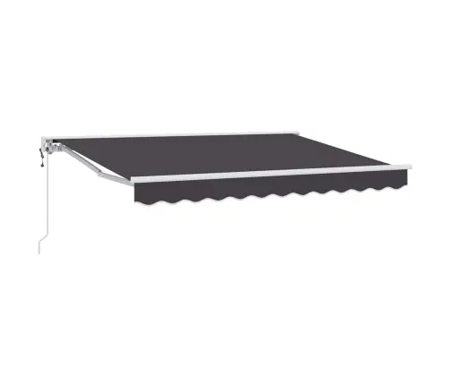 Izvelkams Jumtiņš Antracīts 300 X 200 Cm Poliesters Un Metāls Vidaxl