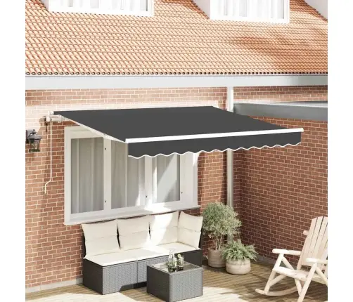 Izvelkams Jumtiņš Antracīts 300 X 200 Cm Audums Vidaxl