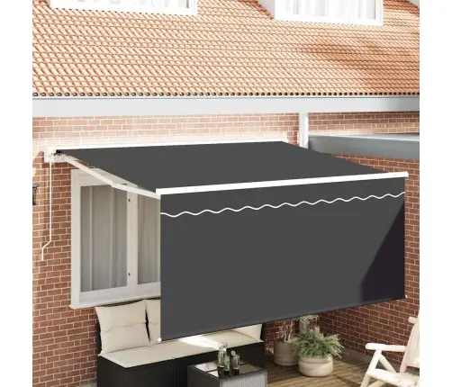 Izvelkams Jumtiņš Antracīts 300 X 200 Cm Audums Vidaxl